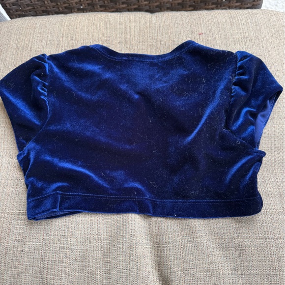 Jona Michelle, Sleeveless, Navy with Sparkle, Dress with Velvet Jacket, Size 5 - Picture 6 of 7